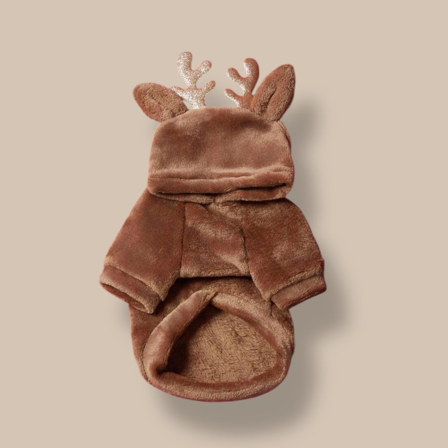 Fleece Hoodie with Reindeer Ears