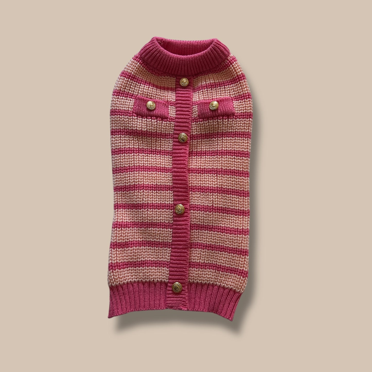 Pink Striped Sweater