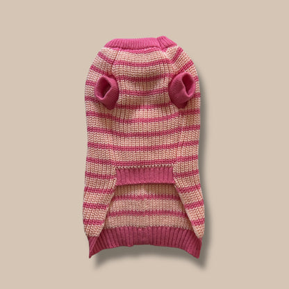 Pink Striped Sweater
