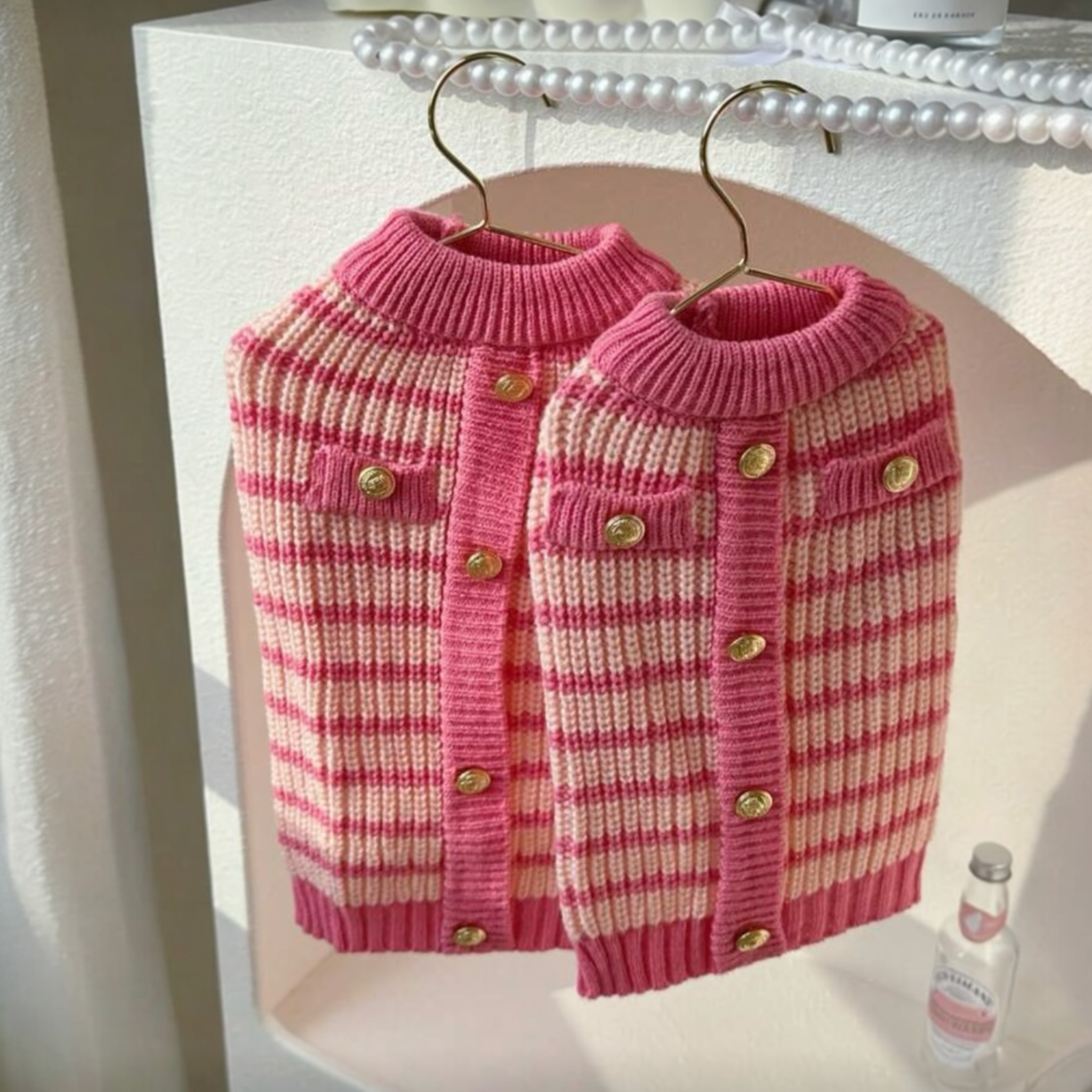 Pink Striped Sweater