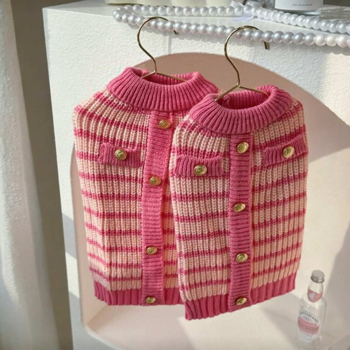 Pink Striped Sweater