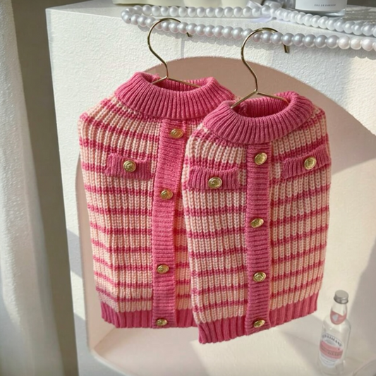 Pink Striped Sweater