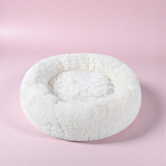 Dog white pouf