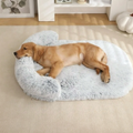 Dog gray bed