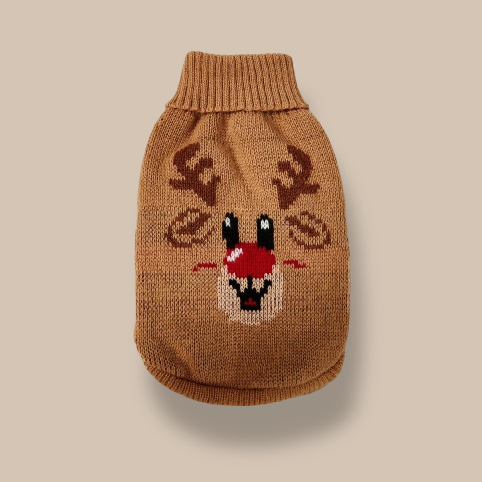 Brown Reindeer Sweater