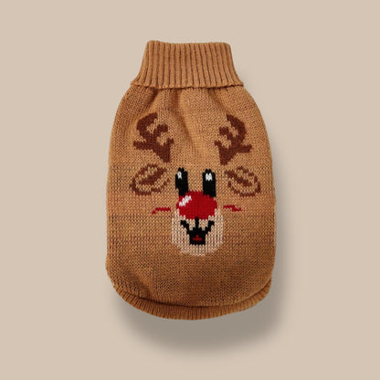 Brown Reindeer Sweater