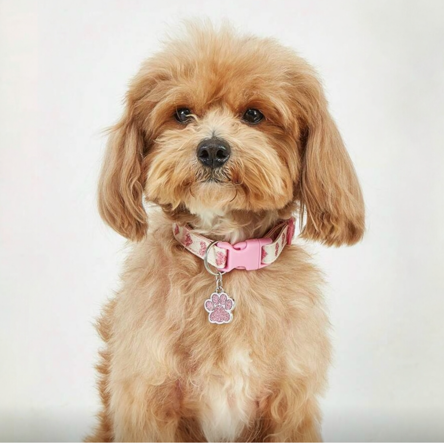 Pink Collar with Paw Charm