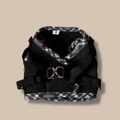 Breathable Black Dog Harness