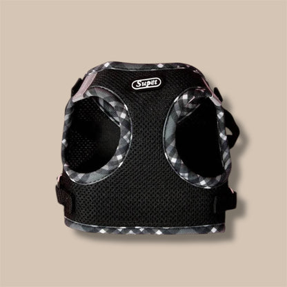 Breathable Black Dog Harness
