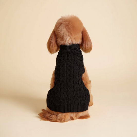 Black Knitted Sweater