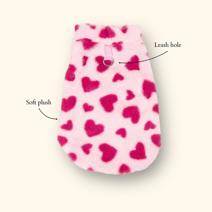 Pink Heart fleece